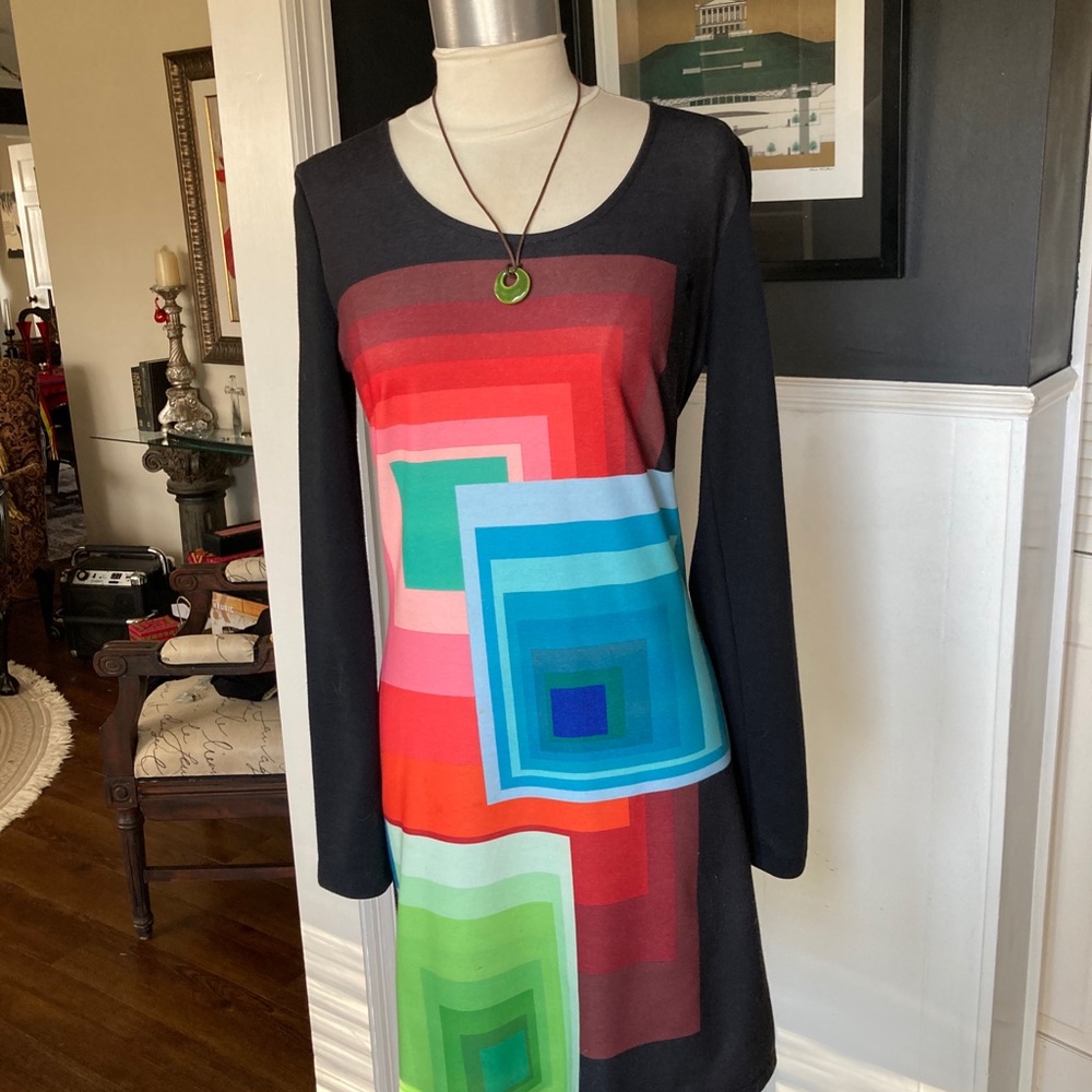 Black multicolored dress